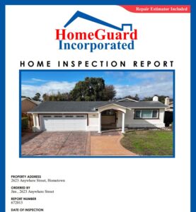 sample home inspection with repair