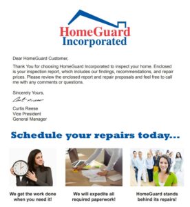 sample termite inspection